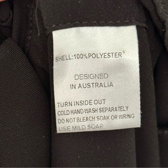 Shona Joy Core Off the Shoulder Black Ruffle Mini Dress Size 10 - Picture 7 of 7